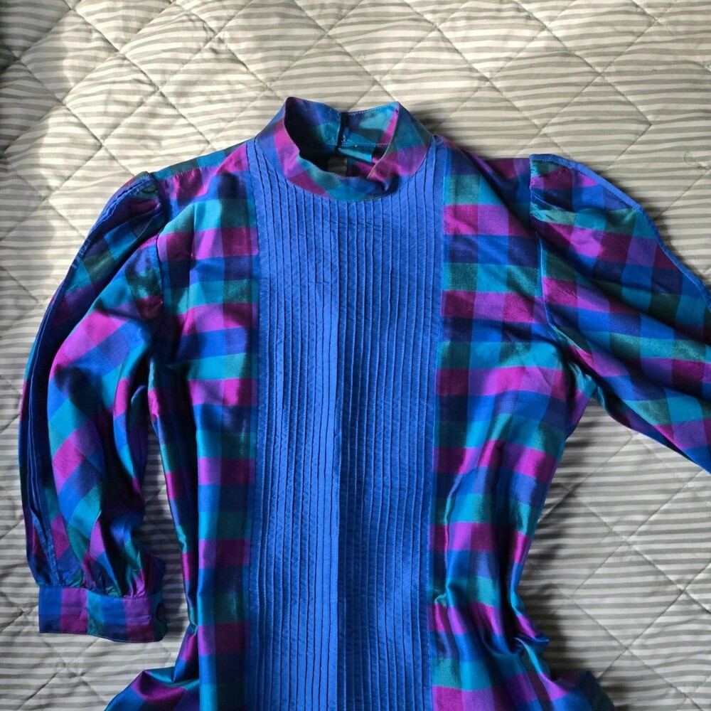 Women's Purple and Blue Blouse